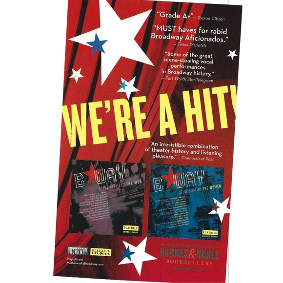 Hit Broadway Playbill Records ADVERT 2000s Print Ad - Picture 1 of 4